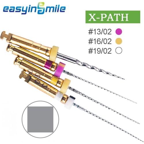 EASYINSMILE Endo NITI Files Dental Endodontic X-PATH Never Break Series Files 25MM Assorted 4Files Per Pack