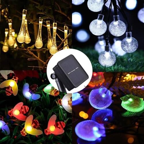 Solar Powered 30 LED String Light Garden Path Yard Decor Lamp Outdoor Waterproof Garlands Garden Christmas Decor for Outdoor