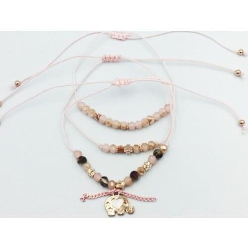Han Jing New Hot Designer Animal Elephant Pendant 2019 Princess Bracelet Charm For Woman Bead Brace;lets jewelry wholesale