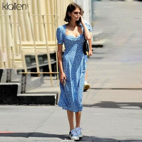 KLALIEN Short Sleeve Dresses