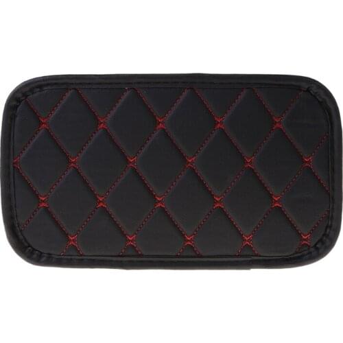 Car Leather Armrest Mat Box Cover Auto Central Arm Rest Covers Protection Pad