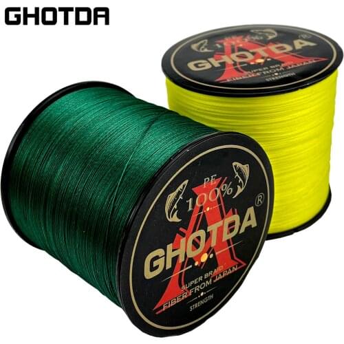 GHOTDA 300M 500M Braided Fishing Line 12 Strand PE Line Braid Multifilament Fishing Line 25 30 39 50 65 77 92 120 135LB