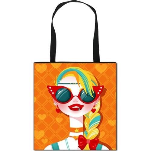 New Oil Painting Girls Crossbody Bag Fashion Women Shopping Travel Bags Students Girls Storage Handbag Foldable Shoulder Bag