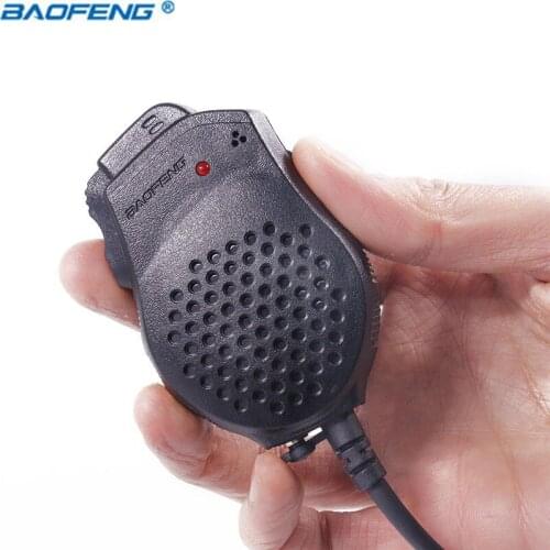 Original Baofeng Portable Dual PTT Speaker Mic Microphone for Baofeng Two Way Radio UV-82 UV-82HX UV-82HP GT-5TP Walkie Talkie