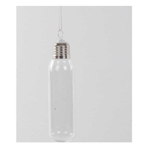 Openable Clear Plastic Tube 4x15 cm christmas decorations рождественские украшения