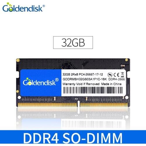 Goldendisk 16GB DDR4 RAMs LAPTOP Memory SODIMM MINI PC Memoria 260PIN Notebook NB 100% Original Stick