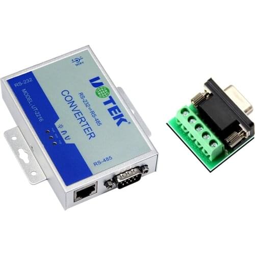 UT-2216 RS-232/RS-485 Interface Converter 600W Surge Lightning protection RS232 to RS485 Active converter 1.2KM