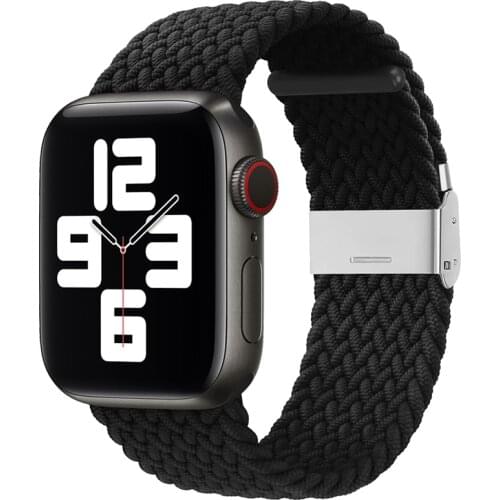 Adjustable nylon strap for Apple watch 6 5 4 SE 44mm 40mm Elastic replacement bracelet wrist strap for iwatch 3 2 42mm 38mm band