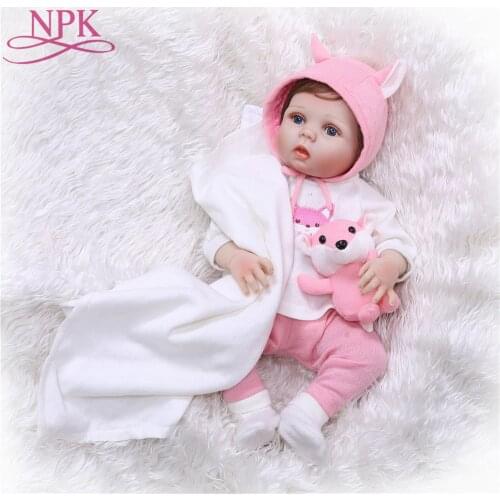 56cm Full body Silicone bebe doll Reborn Baby Toys Lifelike Soft Touch Newborn babies Doll Reborn Birthday Gift Girls Brinquedos