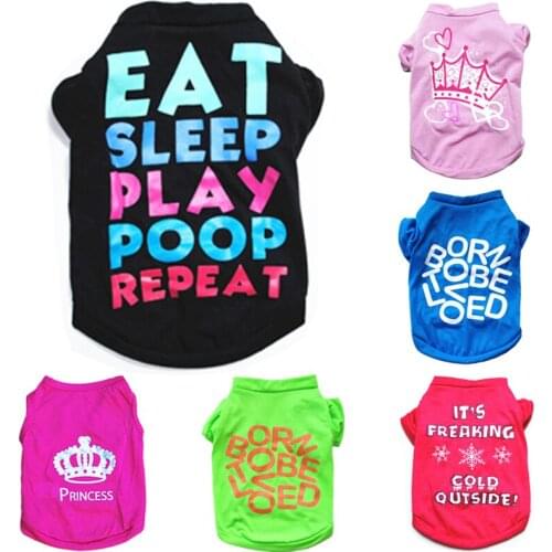 Pet Dog Clothes Cute Puppy Pet Costume Cartoon Dog Clothing For Small Dogs Shirt Vest Kitty Doggie Outfit For Dogs Pets Clothing