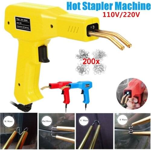 Staplers Machine Plastics Welder Garage Tools 50W Staple PVC Repairing Machine Car Bumper Welding Repairing Soldering Iron