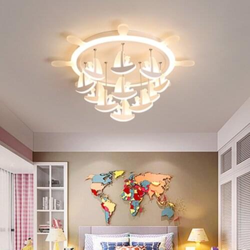 New Pirate dream LED Ceiling Lights for children room study kids room lights modern ceiling lamp plafonnier led avize lustre