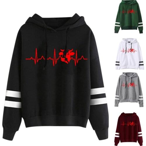 Winter Womens Hooded Sweater Hot Style Elements Call Love Print Long Sleeve Hooded Sweater Multicolor Multicode толстовка 50