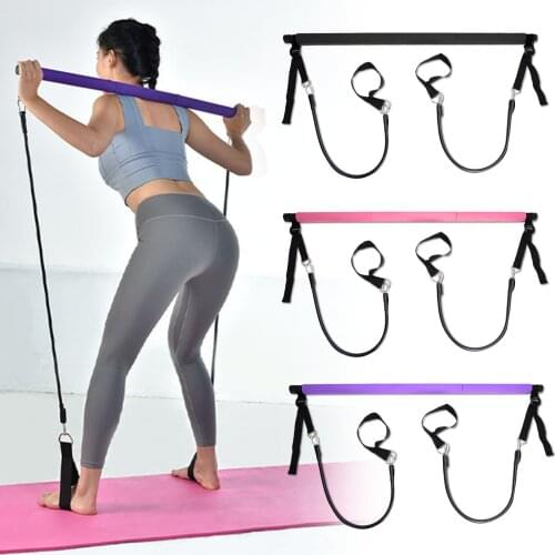 Yoga Pilates Stick Yoga Resistance Bar Pilates Fitness Bar Multifunctional For Chest Expansion Arm Strength Yoga Pilates Stick