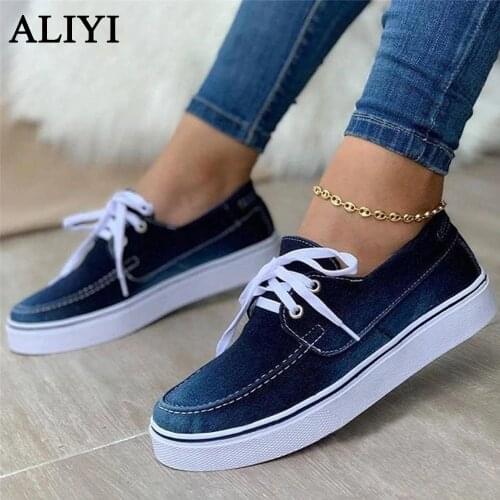 Womens Flat Shoes 2021 Autumn New Slip On Fabric Casual Shoes 35-43 Size Comfortable Shallow Female Loafers