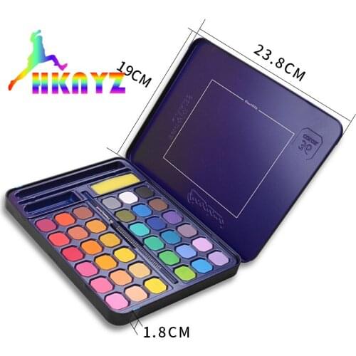 1sets. Marys Solid Watercolor Pigment Set Powder Joel 36 Color 48 Color Painting Supplies 8 Pieces Of Paint school supplies