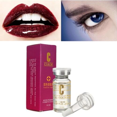 15ml Microblading Eyebrow Pigment Fixing Agent Fixed Line Agent Permanent Makeup Ink Colour Lock Tattoo Accesories #F