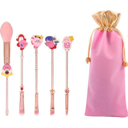 5pcs/set Japanese Cartoon Anime Makeup Brushes Set Tool Power Eyebrow Eye Lip Brush Metal Brush Handle Maquiagem