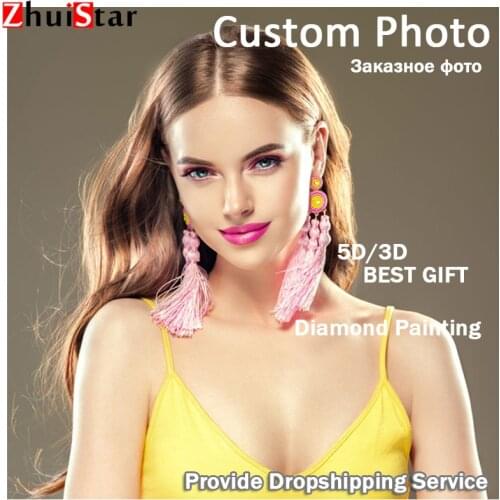 5D DIY diamond painting! Private custom! Photo customization! Make your own diamond painting full diamond rhinestone embroidery