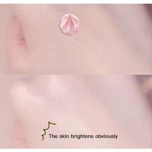 60ml Rose Double Tube Face Two-in-one Primer Cream Matte Bright Moisturize Foundation Pore Oil-control Base Concealer TSLM1