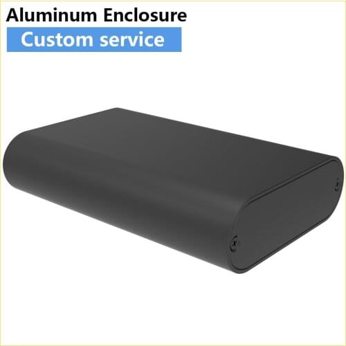 Aluminum Box Digital Communication Black Case Batterie Housing Design Enclosure J14 69.8*23.6mm