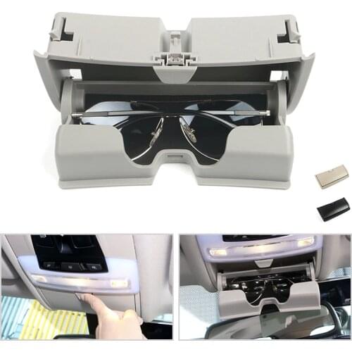 Car Dome Light Sunglasses Holder Glasses Case Cage Organizer Storage Box Special For BMW X5 X6 F15 F16 2014 2015 2016 2017