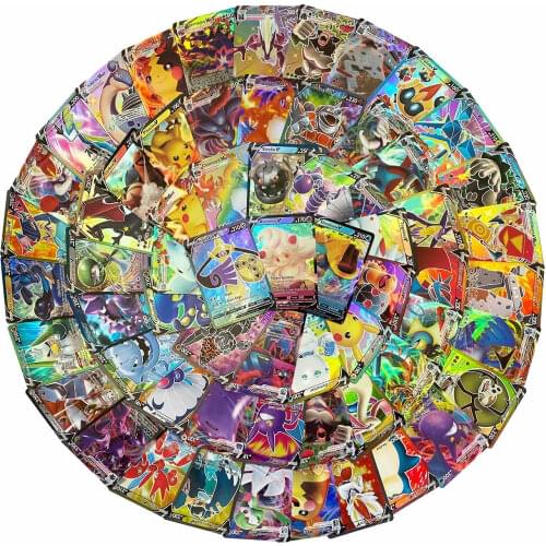 60PCS Pokemon Shining Cards TAKARA TOMY French V VMAX MEGA GX TAG Trading Battle Game Card Collection Booster Box Kids Toy Gift