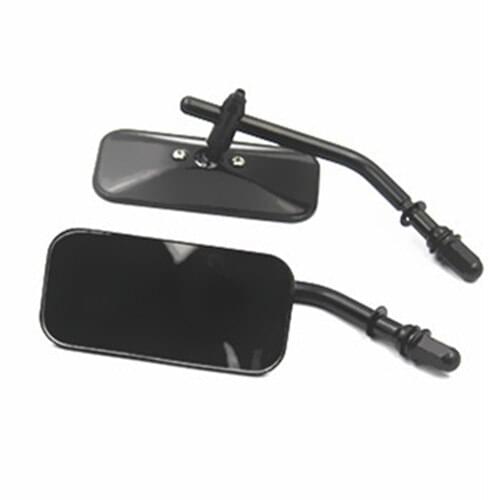 Black Motorcycle Rearview Mirrors For Harley Dyna Fatboy Night Train Sportster 1200 883 Street Glide V-Rod