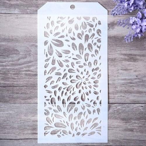12*24 cm DIY Craft Flower Stencil for Painting Scrapbooking Stamping Stamps Album Decorative Embossing Paper Cards