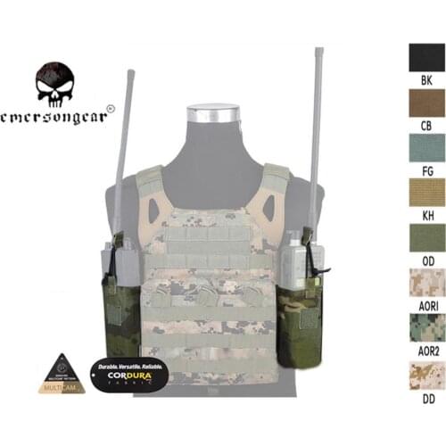 EMERSON MOLLE JPC MBITR Radio Pouch Set Utility Military double Radio Bag EM8333