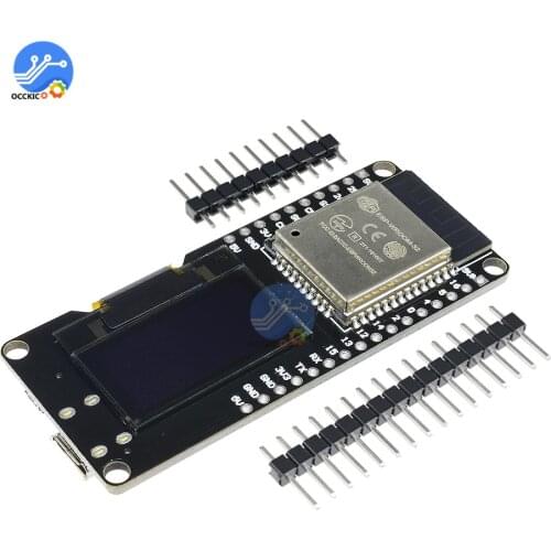 ESP32 ESP-WROOM-32 0.96" Inch OLED Display 2.4GHz WiFi Bluetooth Dual Mode Development Board Module for Arduino Wemos D1 AP STA