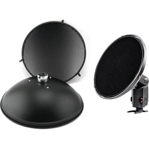 Godox AD-S3 Flash Beauty Dish with Honeycomb Grid Photography Reflector for Witstro AD-360 II AD360II AD180 AD200