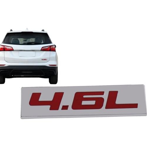 Chrome Red 4.6L 4.6 L for Engine Fender Trunk Lid Emblem Decal Badge Sticker