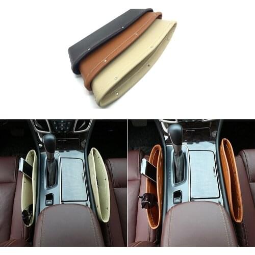 General Car Seat Console Gap Filler Pocket Organizer Storage Bag Seat Catcher For Peugeot 307 301 206 207 408 308 508 Citroen C2