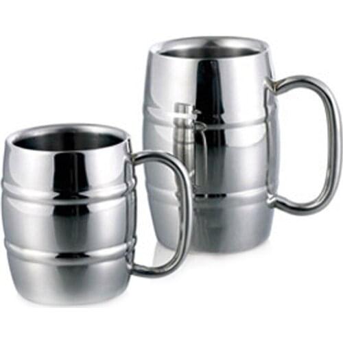 Double Wall Stainless Steel Coffee Mug Portable Tea Cup Travel Tumbler Coffee Jug Milk Tea Cups Double Office Water Mugs Regular
