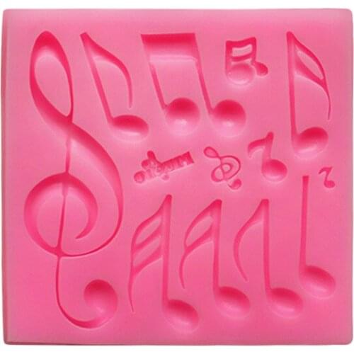 Music symbol Fondant Mold Silicone Mold Chocolate Candy Mould DIY Baking Party Cake Decorating Tools