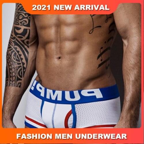Lingeries Cotton Patchwork Low waist Sexy Men Underwear Boxer Shorts New Trunks Mens Boxershorts Underware Boxers Funny Cuecas