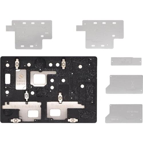 For iPhone X XS MAX Circuit Board BGA Chips Positioning Soldering Desoldering Reballing Platform MJ K21 Motherboard PCB Fixture