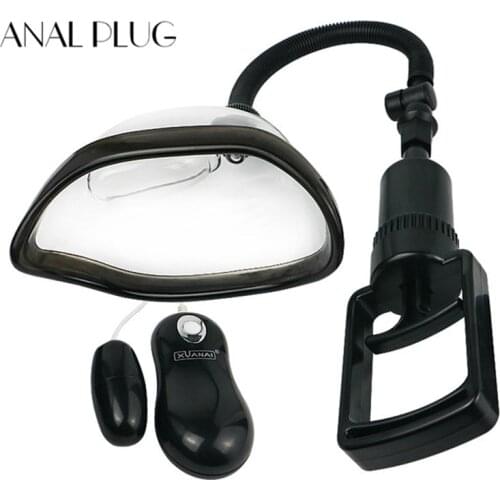 PVC Pussy Pump Clitoris Sucker With Vibrating Little Clit Vibrator Cover Vulva Enlarge Clitoris Pump Adult Sex Toys