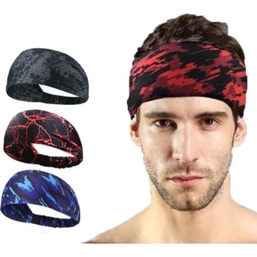 Cycling Headband Women Men Yoga Bandana Absorbent Non-slip Bike Tennis Bandana Running Fitness Hiking Hair Scarves