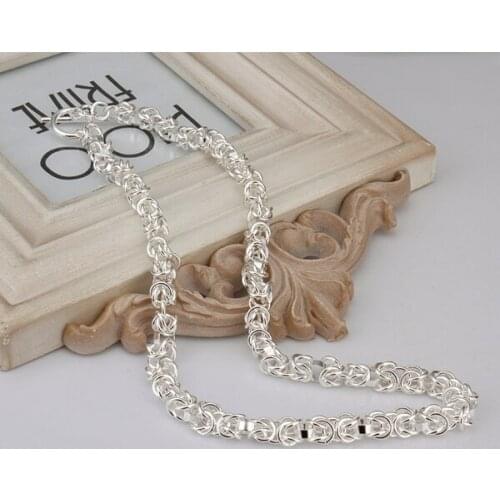 Silver necklace silver necklace high quality fashion jewelry silver chains necklace for women