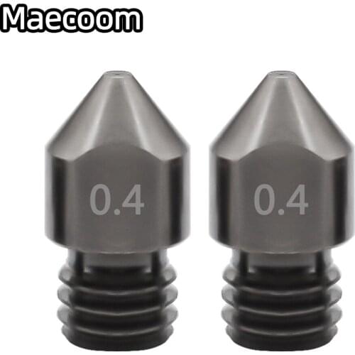 1pcs MK7 MK8 Nozzle Super Hard Steel Mold Steel Corrosion-Resistant Extruder Threaded 1.75mm 3D Printer Nozzle for Ender3 Pro