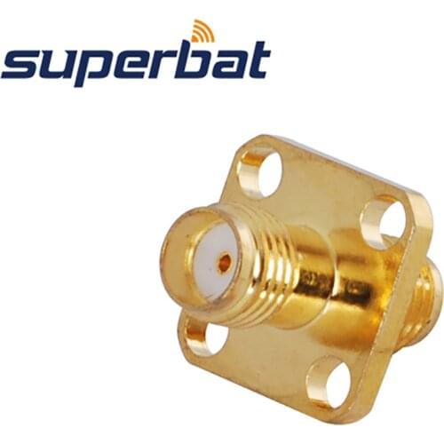 Superbat 5pcs SMA Adapter SMA Jack to Female Panel Mount Short Version