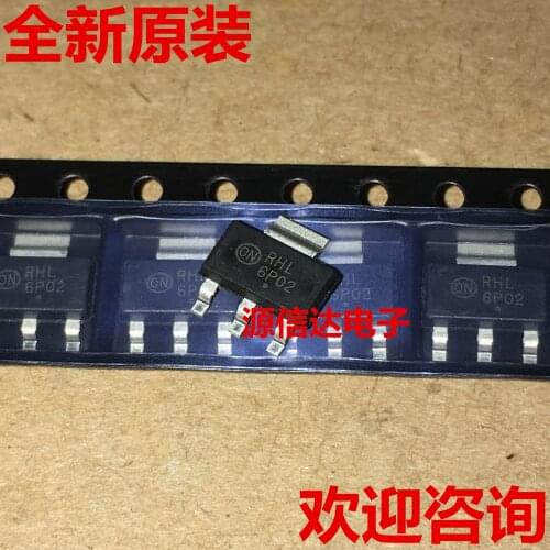 New original NTF6P02T3G screen printing: F6P02 20V 6A SOT223 transistor imported from stock