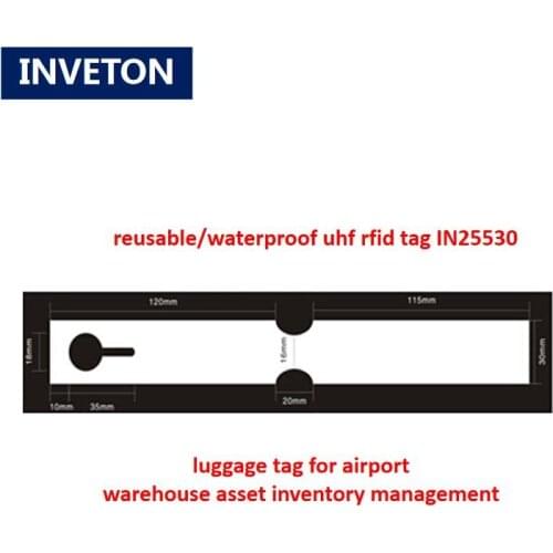 10pcs free sample reusable UHF RFID luggage tag 840-960MHZ passive iso18000-6c gen2 uhf rfid tags hole hang