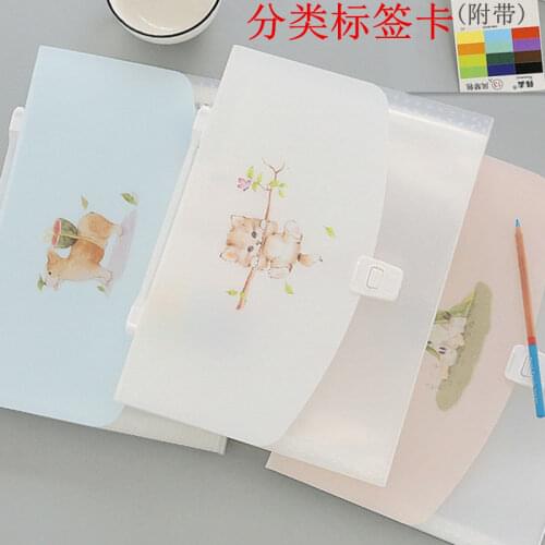 13 Into A4 Multi-layer Folder Large-capacity File Storage Classification Bag Multi-function Bill Organ Bag Office Stationery
