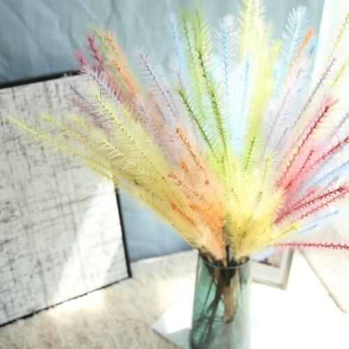 3PCS/LOT Romantic artificial flower for diy home wedding decoration fur grass Ins style photography props
