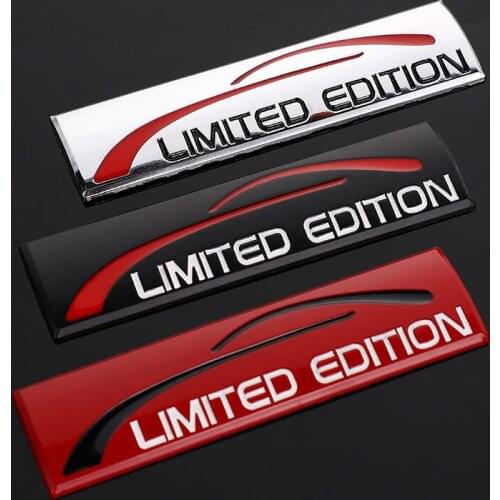 Car Styling 3D metal limited edition Emblem Sticker Decal for Kia Rio K2 Sportage Soul Mazda 3 6 CX-5 Lada Skoda Octavia