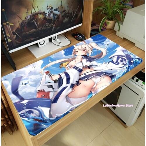 Azur Lane IJN Ayanami Game Anime Large Mouse Pad Thicken Laptop Gaming Mice Mat Table Keyboard Mat Anti-Slip Playmat Cosplay