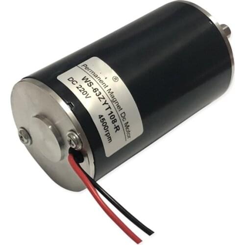 DC 220V DC high speed motor 100W 4500RPM high torque forward and reverse motor lathe bead machine motor